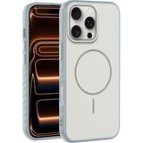 Apple iPhone 16 Pro Uyumlu Kılıf Zebana Mono M-Safe Silikon Kılıf Gri