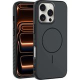 Apple iPhone 16 Pro Uyumlu Kılıf Zebana Mono M-Safe Silikon Kılıf Siyah
