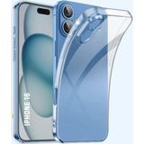 Apple ( Iphone 16 ) Uyumlu Kılıf Transparent Soft Şeffaf Lenz Korumali