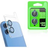 Apple iPhone 16 Zore Cl-07 Kamera Lens Koruyucu-Mavi Açık - Mavi - Mavi