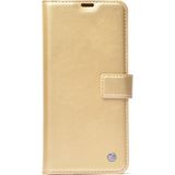 Apple iPhone 16E Kılıf Deri Deluxe Cüzdanlı Kapaklı Case - Gold - iP 16e