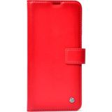 Apple iPhone 16E Kılıf Deri Deluxe Cüzdanlı Kapaklı Case - Kırmızı - iP 16e