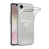 Apple İphone 16E Kılıf Kart Şeffaf Silikon - Şeffaf