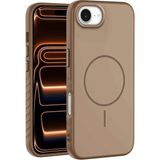 Apple iPhone 16E Uyumlu Kılıf Zebana Mono M-Safe Silikon Kılıf Desert Titanyum - Çöl Titanyum
