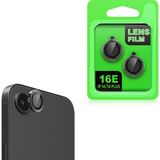 Apple Iphone 16E Uyumlu Premium Darbelere Dayanıklı Kamera Lens Koruyucu (2 Adet) - Siyah - Apple İphone 16E