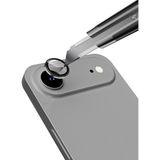 Apple iPhone 17 Air Işık Yansıma Önleyici 0.3mm Ar Kaplama Mikro Kamera Lens Koruyucu - Gri - iP 17 Air
