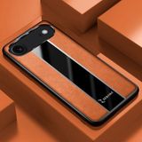 Apple iPhone 17 Air Uyumlu Kılıf Zebana Premium Deri Kılıf Kahverengi