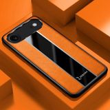 Apple iPhone 17 Air Uyumlu Kılıf Zebana Premium Deri Kılıf Turuncu