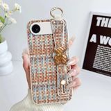 Apple iPhone 17 Air Uyumlu Kılıf Zebana Teddy Silikon Kılıf Turuncu
