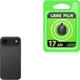 Apple iPhone 17 Air Uyumlu Premium Darbelere Dayanıklı Kamera Lens Koruyucu - Siyah - Apple iPhone 17 AİR