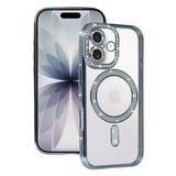 Apple İphone 17 Joke Simli Magneticsafe Kılıf - Mavi