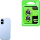 Apple iPhone 17 Kamera Lens Koruyucu Çerçeveli Koruyucu Cl-07 - Açık Mavi - iP 17