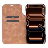 Apple İphone 17 Pro İçin, Hakiki Deri, El Yapımı, Cüzdanlı Slim Kılıf, Mag Safe İle Uyumlu, İç Yüzeyi Kadife, Siyah