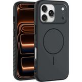 Apple iPhone 17 Pro Max Uyumlu Kılıf Zebana Mono M-Safe Silikon Kılıf Siyah