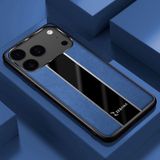 Apple iPhone 17 Pro Max Uyumlu Kılıf Zebana Premium Deri Kılıf Mavi