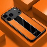 Apple iPhone 17 Pro Max Uyumlu Kılıf Zebana Premium Deri Kılıf Turuncu