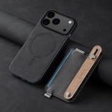 Apple iPhone 17 Pro Uyumlu Kılıf Zebana 2in1 Kartlıklı Best Deri Kılıf Siyah