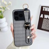 Apple iPhone 17 Pro Uyumlu Kılıf Zebana Teddy Silikon Kılıf Siyah