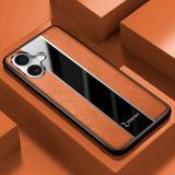 Apple iPhone 17 Uyumlu Kılıf Zebana Premium Deri Kılıf Kahverengi