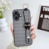 Apple iPhone 17 Uyumlu Kılıf Zebana Teddy Silikon Kılıf Siyah