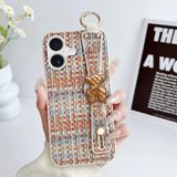 Apple iPhone 17 Uyumlu Kılıf Zebana Teddy Silikon Kılıf Turuncu