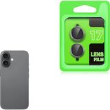 Apple iPhone 17 Uyumlu Premium Darbelere Dayanıklı Kamera Lens Koruyucu - Gri