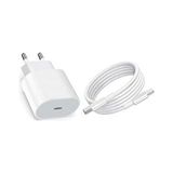 Apple iPhone 20W Hızlı Şarj Özellikli Usb-C Power Güç Adaptör ve Kablo (Iphone 14 - 13 - 12 - 11) - Beyaz