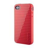 Apple iPhone 4S/4 Speck PixelSkin HD Silikon Kılıf Kırmızı