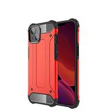 Apple iPhone 6 Plus / 6S Plus ile Uyumlu Kılıf Çİft Katman Koruyucu Crash Military Tank Kılıf - Kırmızı
