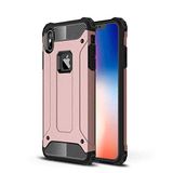 Apple iPhone 6 Plus / 6S Plus ile Uyumlu Kılıf Çİft Katman Koruyucu Crash Military Tank Kılıf - Rose Gold