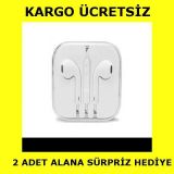 Apple iPhone 6/6S/6 Plus-5/5S/5C/5SE-4/4S/-3/3GS/3G Uyumlu Kulaklık - Beyaz