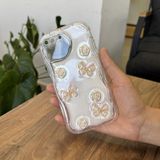 Apple iPhone 6s Plus Uyumlu Kılıf Zebana Floral Silikon Kılıf Gold