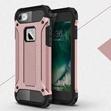 Apple iPhone 7 ile Uyumlu Kılıf Çİft Katman Koruyucu Crash Military Tank Kılıf - Rose Gold