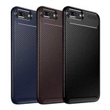 Apple Iphone 7 Plus / 8 Plus Karbon Desenli Negro Silikon Kılıf