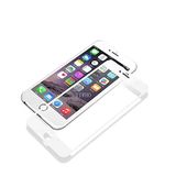 Apple iPhone 7 Plus ile uyumlu Temperli Cam 3D Muzy Full Ekran Koruyucu Beyaz