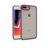 Apple iPhone 7 Plus Kılıf Flora Buton,Kenar Çevresi Renkli Kılıf
