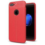 Apple iPhone 7 Plus Kılıf Focus Derili Kamera Korumalı Silikon Kılıf
