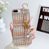 Apple iPhone 7 Plus Uyumlu Kılıf Zebana Teddy Silikon Kılıf Turuncu