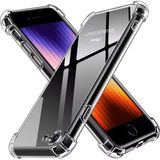 Apple iPhone 7/8/se 20 22 Kılıf Antishock Darbe Emici Kamera Korumalı Esnek Şeffaf Silikon Kapak - iPhone 7 / 8