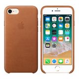 Apple iPhone 8-7 Kırmızı Deri Kılıf