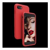 Apple iPhone 8 Ince Mat Silikon Kılıf Kırmızı
