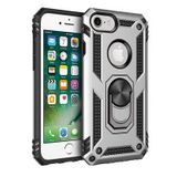 Apple iPhone 8 Kılıf Sofya Yüzüklü Standlı Zırhlı Silikon Kılıf