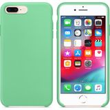 Apple iPhone 8 Plus Altı Açık Liquit Lansman Silikon Mint Yeşil