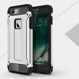Apple iPhone 8 Plus ile Uyumlu Kılıf Çİft Katman Koruyucu Crash Military Tank Kılıf - Gri