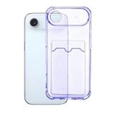 Apple iPhone Air ile Uyumlu Anti shock kartlık kılıf (mor)