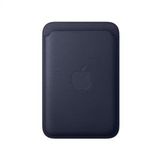Apple iPhone için MagSafe özellikli Mikro Dokuma Cüzdan - Lacivert