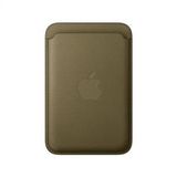 Apple iPhone MagSafe Mikro Dokuma Cüzdan Koyu Zeytin Yeşili