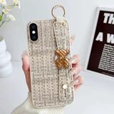 Apple iPhone x Uyumlu Kılıf Zebana Teddy Silikon Kılıf Bej