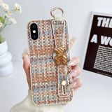 Apple iPhone x Uyumlu Kılıf Zebana Teddy Silikon Kılıf Turuncu