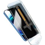 Apple iPhone XR 6.1 Hızlı Takılabilir Hayalet Privacy Anti-DustToz Önleyici Ekran Koruyucu - Siyah